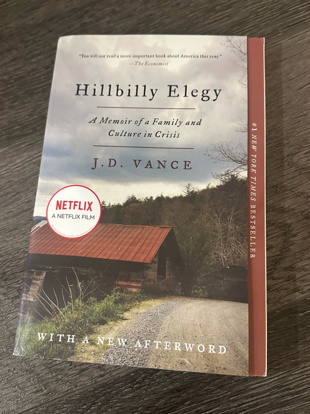 Hillbilly Elegy: J.D. Vance - Memoir Paperback Book